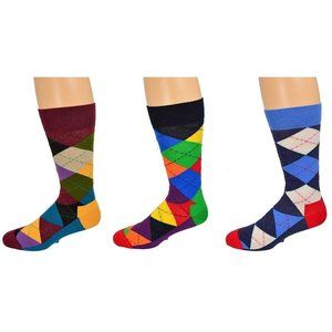 Men's Casual Cotton Blend Fashion Crew Socks